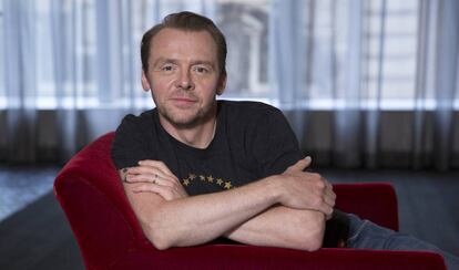 El cómico británico Simon Pegg.