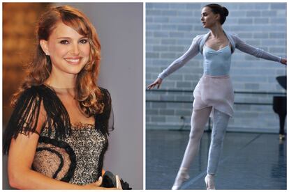 NATALIE PORTMAN. Para interpretar a la bailarina devorada por su propia persona en ‘Black Swan’, Portman no solo tomó clases de ballet durante 16 horas diarias por más de año y medio sino que, debido a los problemas que el director Darren Aronofsky tuvo para encontrar financiación para la cinta, tuvo que someterse a una dieta que consistía en frutos secos y zanahoria más tiempo del esperado y perdió más de 9 kilos. Eso sí, el sacrificio le valió un Oscar.