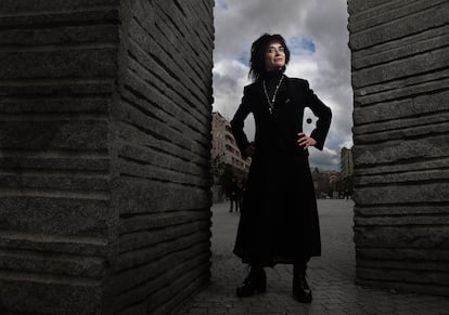 Ana Curra posa en abril de 2021 en el centro de Madrid.