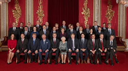 Foto de familia de la cumbre de la OTAN.