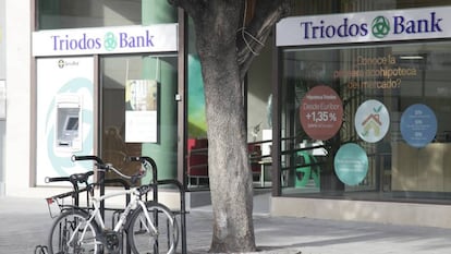 Una oficina de Triodos Bank en Madrid.