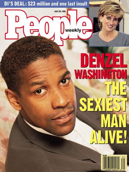 Denzel Washington es hasta la fecha el único nombre negro que ha sido nombrado como el más sexy del mundo por la revista. Fue en su portada de 1996. "No me detengo en el espejo y digo 'Hey que sexy soy", contó el intérprete a la revista.