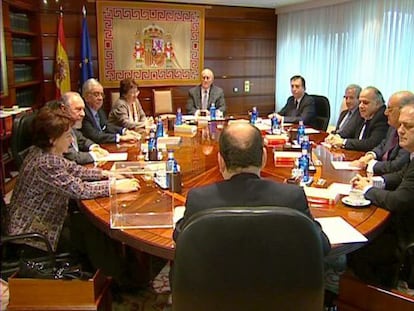 Reunión del pleno del Tribunal Constitucional el pasado 20 de enero