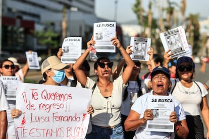 Protesta por las personas desaparecidas en México