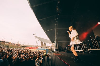 Zaho, durante el público del Primavera Sound de Barcelona.