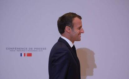 Emmanuel Macron, el 6 de noviembre en China