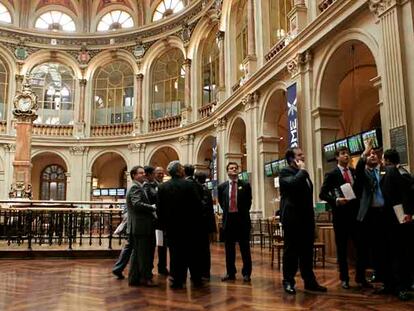 Sala principal de la Bolsa de Madrid durante una sesión el pasado mes de septiembre.