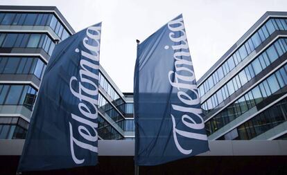 Fachada de la sede de Telefónica en Düsseldorf (Alemania). 