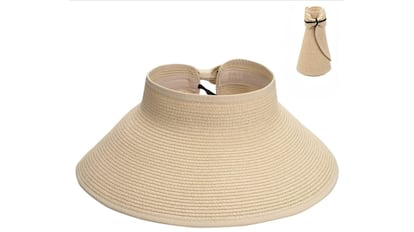 Sombrero de paja para mujer con más de 1.200 valoraciones disponible en varios colores