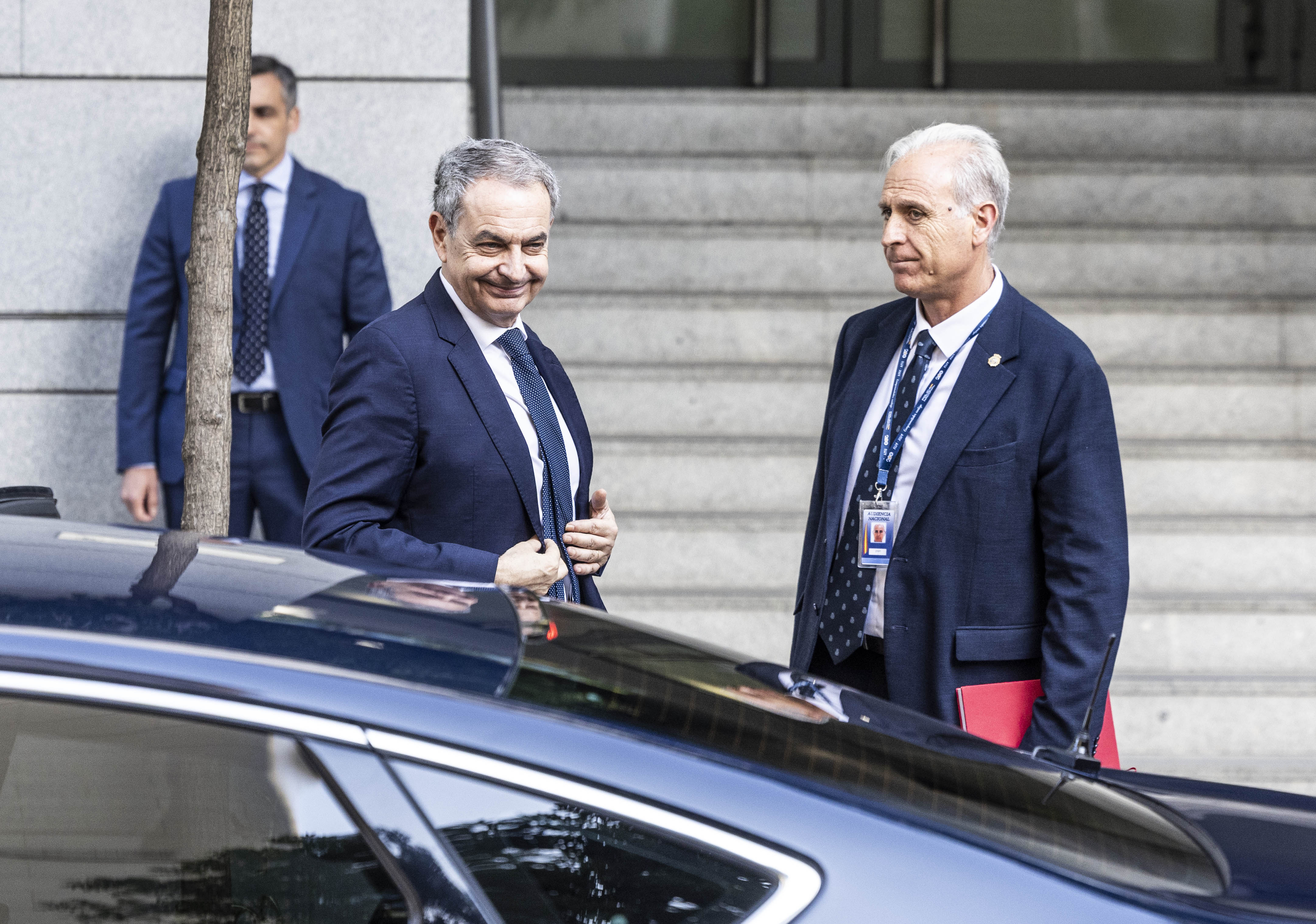 El expresidente del Gobierno José Luis Rodríguez Zapatero, el pasado 17 de junio a su salida de la Audiencia Nacional.