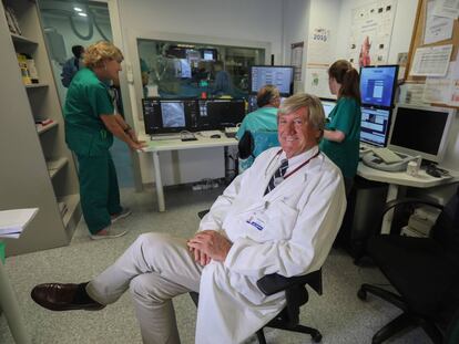 Luis Alonso Pulpón, el martes en el hospital Puerta de Hierro.