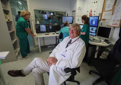 Luis Alonso Pulpón, el martes en el hospital Puerta de Hierro.