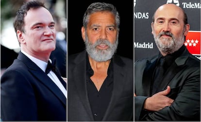 Quentin Tarantino, George Clooney y Javier Cámara.