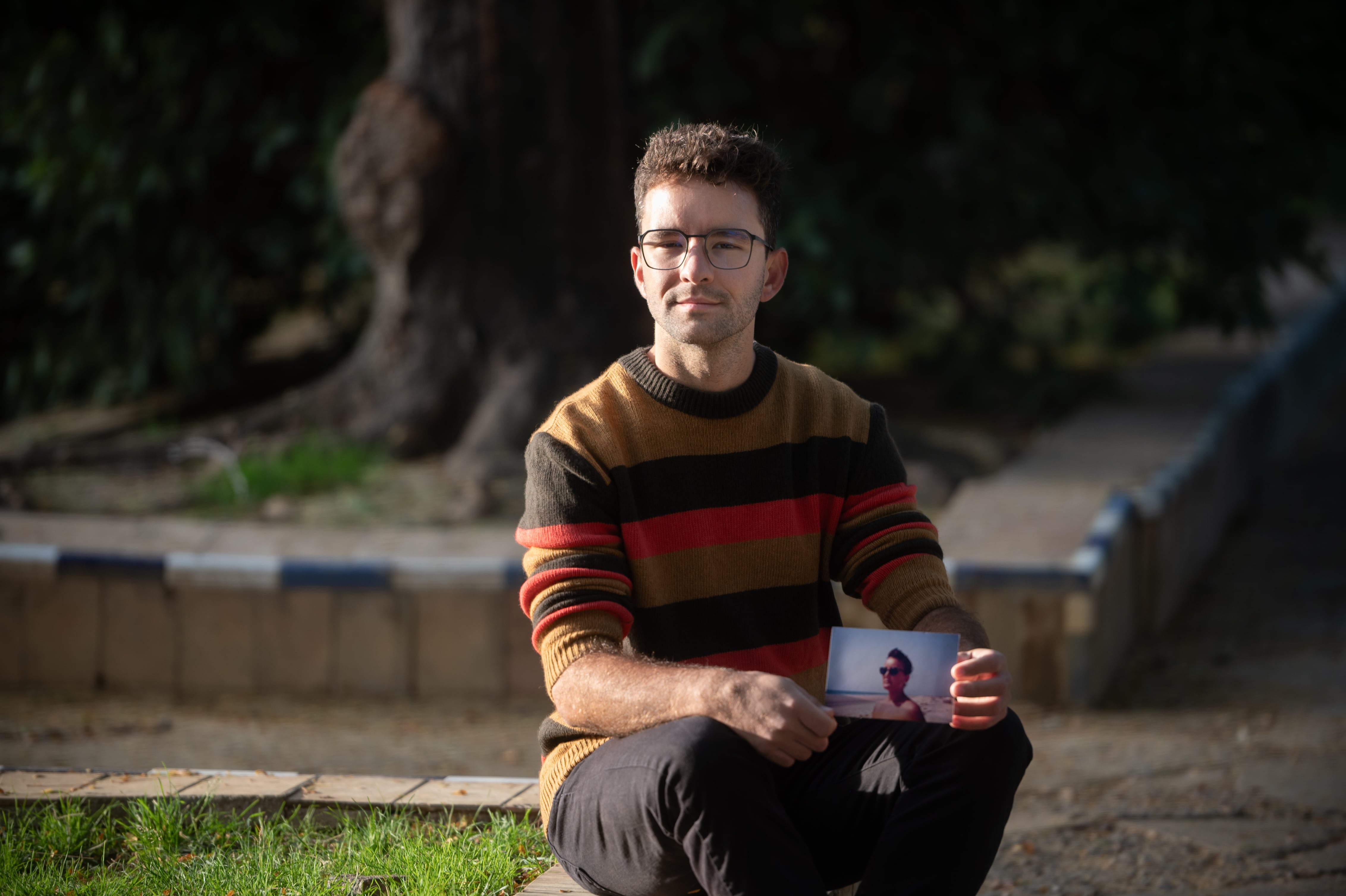 Lucas Barrero, hijo de Dolores, fotografiado en Sevilla el 10 de noviembre.