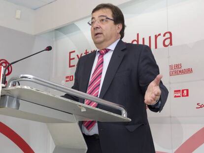 El l&iacute;der del PSOE de Extremadura, Guillermo Fern&aacute;ndez Vara.