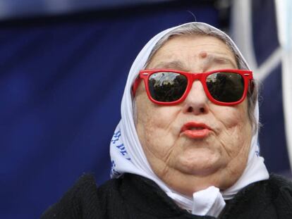 A presidenta das Mães da Praça de Mayo, Hebe de Bonafini