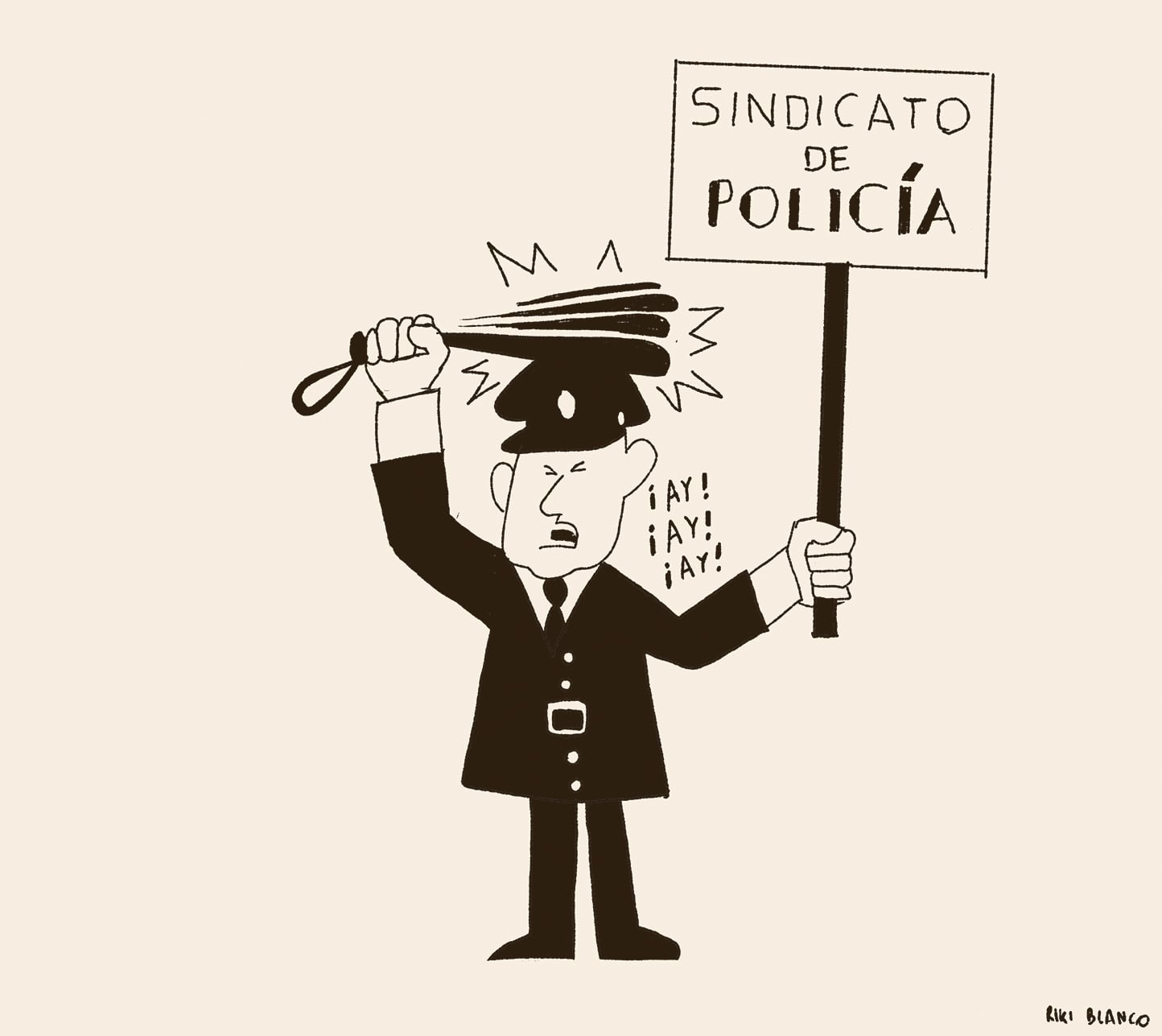 Riki Blanco: carga policial