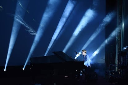 Tom Odell, al piano durante un concierto en Florencia, el pasado 9 de enero.
