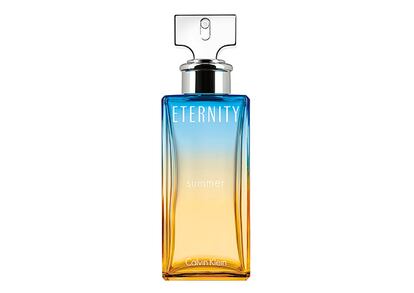 Eternity Summer, de Calvin Klein. Un atardecer en el desierto. Cae el calor y se levanta una ligera brisa. Versión estival de la mítica fragancia con notas de rosa del desierto, anís estrellado, bergamota y azafrán.