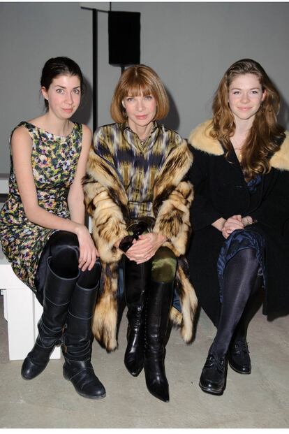 Wintour y sus sobrinas.