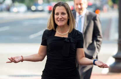 Freeland, este miércoles, en Washington.