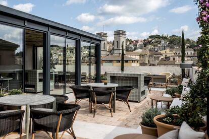 La terrassa de l'hotel Casa Cacao.