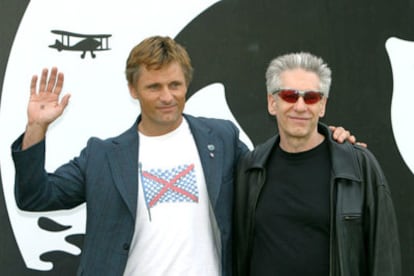 David Cronenberg (a la derecha) y Viggo Mortensen, el pasado lunes en Sitges.