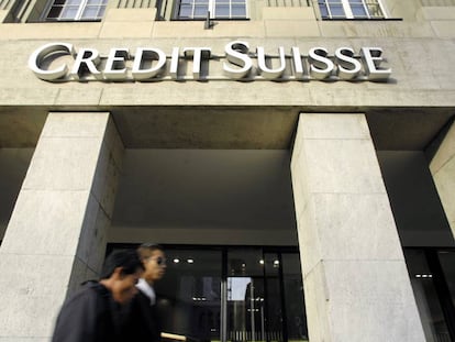 Sucursal de Credit Suisse branch en Biel Bienne, Suiza.