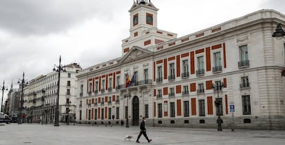 La sede del Gobierno de la Comunidad de Madrid, en la puerta del Sol.