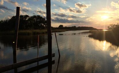 Atardecer en Isla de Jean Charles