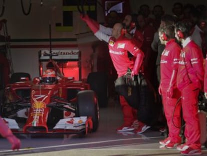 Raikkonen, no circuito de Jerez.