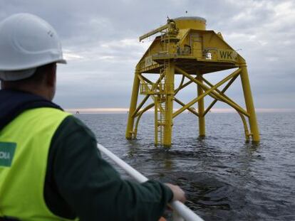 Estructura del parque marino que construye Iberdrola.