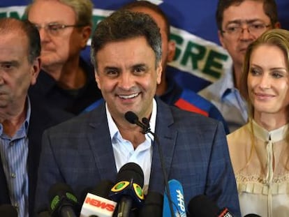 El candidat del PSDB, Aécio Neves, a Belo Horizonte.