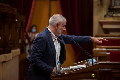 Carrizosa, en un momento del Pleno sobre la Monarquía de la pasada semana.