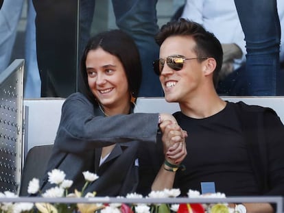Victoria de Marichalar y Borbón y Gonzalo Caballero, en el Masters Series de Madrid el pasado día 10.
