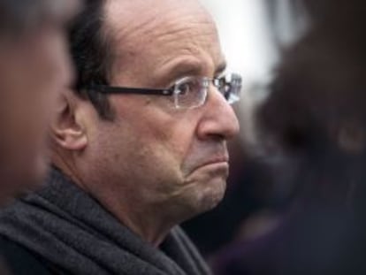 Fran&ccedil;ois Hollande visita una planta tecnol&oacute;gica cerca de Nancy.