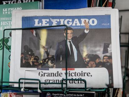 La portada de 'Le Figaro' con la victoria de Macron