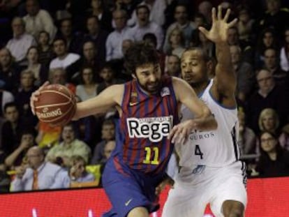 Navarro y Draper, en el Madrid-Barça de Liga.