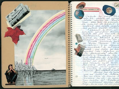 Collage de interior del libro 'Visión de Nueva York'.