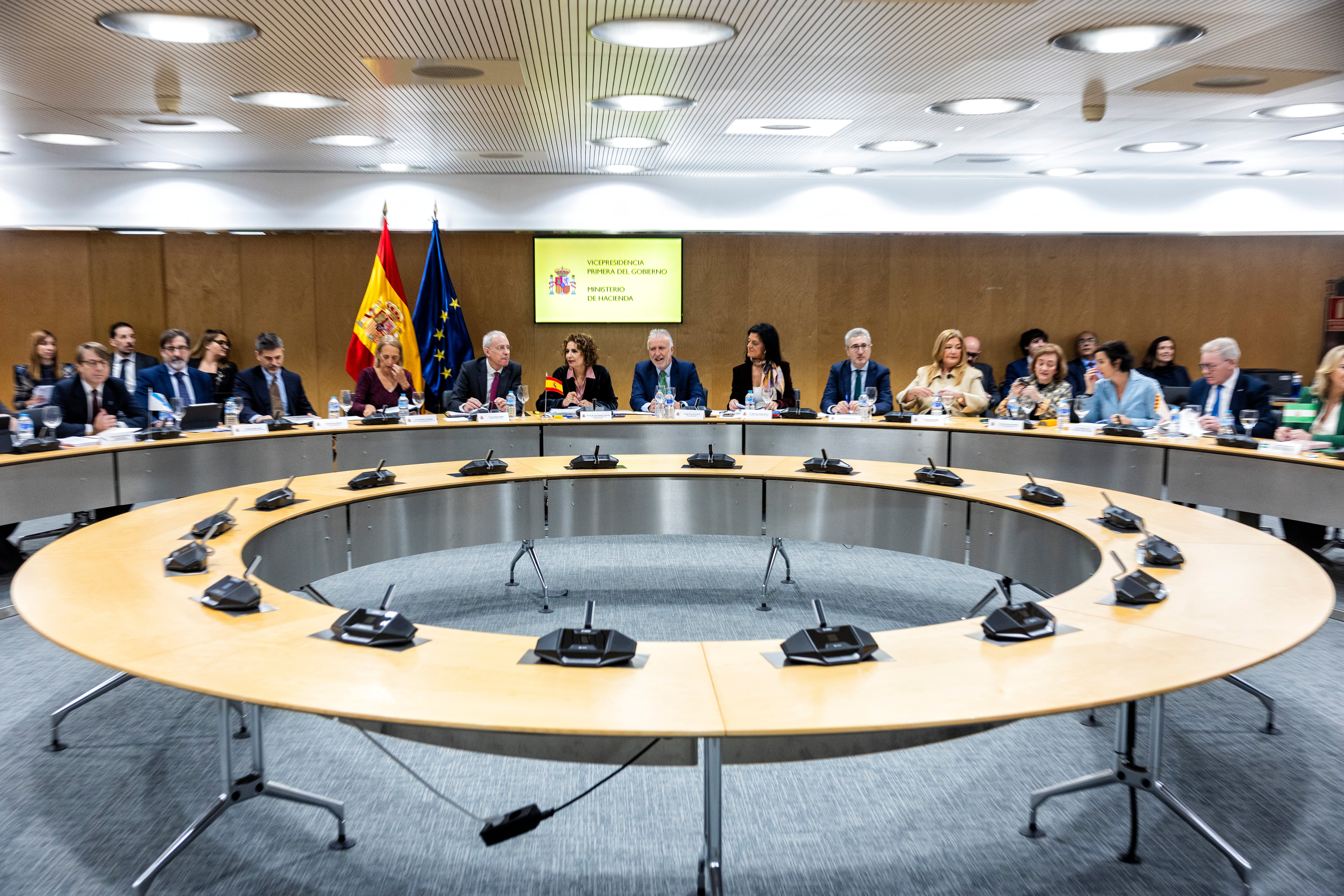 Un momento de la reunión del Consejo de Política Fiscal y Financiera, el pasado miércoles en Madrid.
