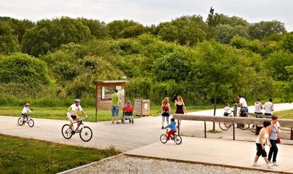 El parque de Salburua, en Vitoria.