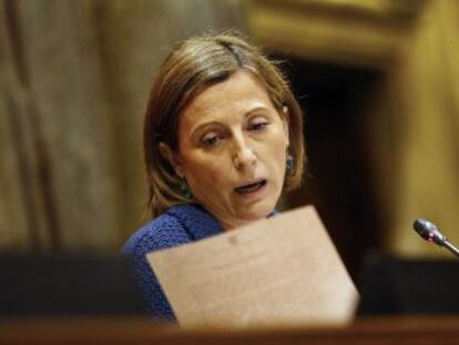  El Gobierno está coartando la libertad de expresión del Parlament , dice Carme Forcadell, presidenta de la Cámara