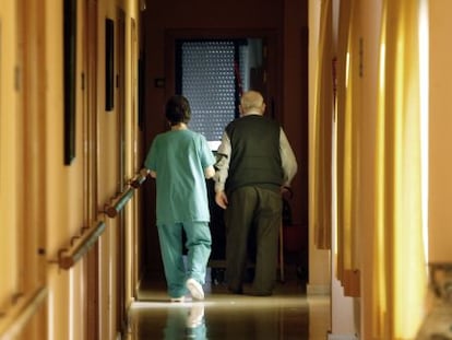 Imagen de una residencia de ancianos municipal en Fuenlabrada (Madrid).