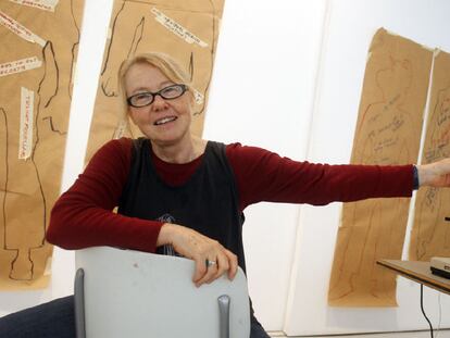 Faith Wilding, en las instalaciones de la sala Rekalde.