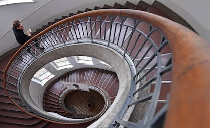 Escaleras en la Universidad Bauhaus de Weimar (Alemania).