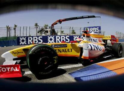 Fernando Alonso, ayer en la prueba de clasificación.