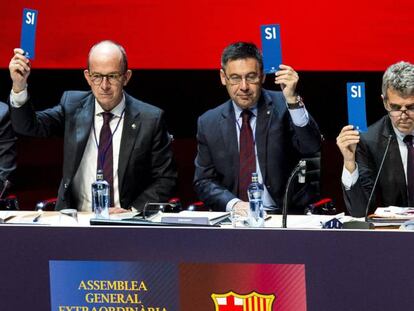 Cardoner,  Bartomeu, Casalmiglia y Vilarrub&iacute;, durante la Asamblea.