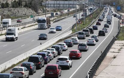 La autovía A-3 a su paso por la Comunidad de Madrid, en una imagen de archivo.