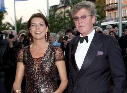 Carolina de Mónaco y Ernesto de Hannover, en Baden-Baden.