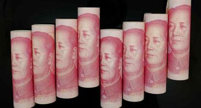 Billetes de 100 yuanes.